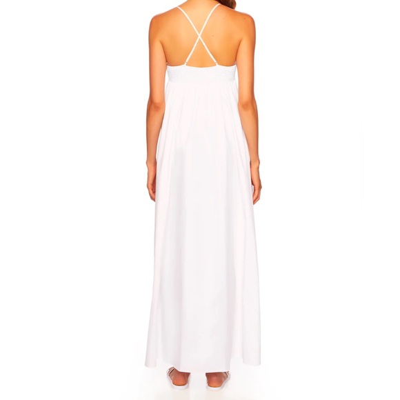 NWT Susana Monaco Poplin String V Maxi Dress Size S - Picture 4 of 9